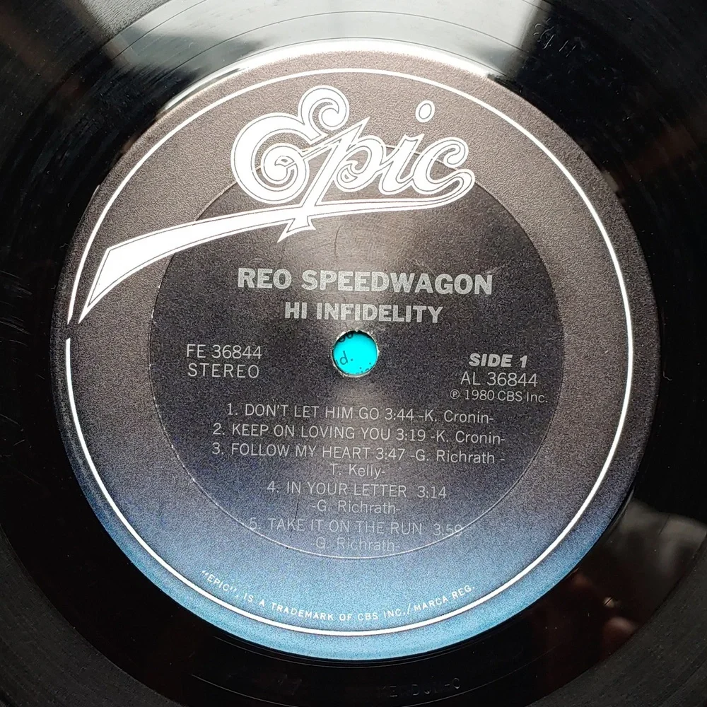 Reo Speedwagon Hi Infidelity, vinyl vintage record 1980 - Picture 9 of 10